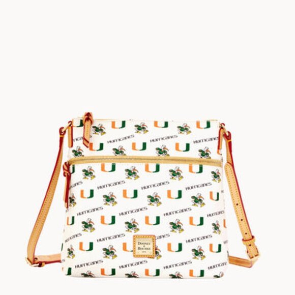 NWOT Dooney and Burke Collegiate University of Miami Crossbody - Picture 1 of 3